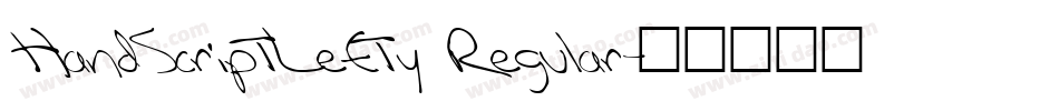 HandScriptLefty Regular字体转换